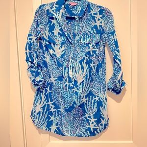 Lilly Pulitzer shirt dress cover-up